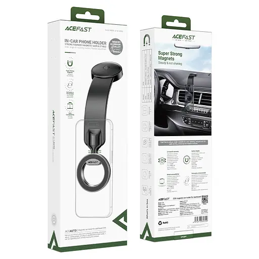 Автотримач для телефона ACEFAST D36 magnetic car holder for dashboard Black - фото 2