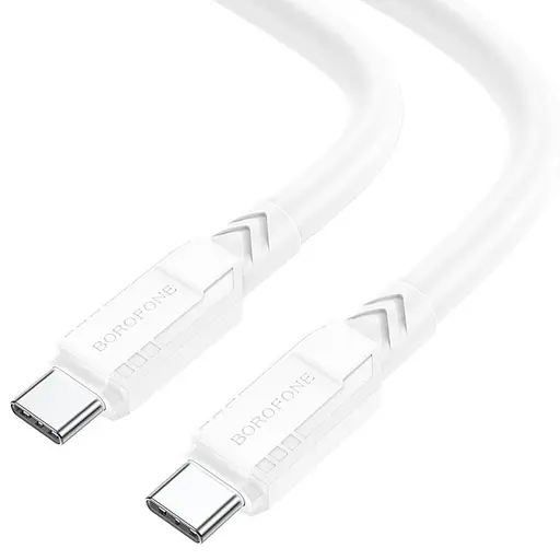 Дата кабель Borofone BX81 Type-C to Type-C 60W (1m) Білий - фото 2