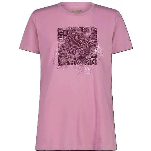 Футболка CMP Women's T-Shirt in Organic Cotton Pink XS (1097-33F7766-C602 36)
