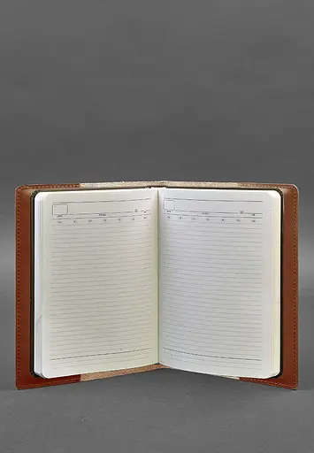 Шкіряна обкладинка для блокнота 6.0 (софт-бук) світло-коричнева - фото 5
