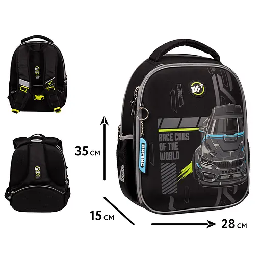 Рюкзак шкільний каркасний YES High Speed H-100 - фото 2