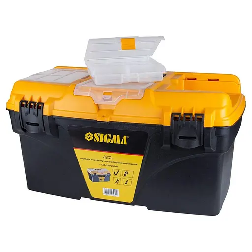 Ящик для инструмента Sigma со съемными органайзерами 510×291×280мм 7403951 - фото 3