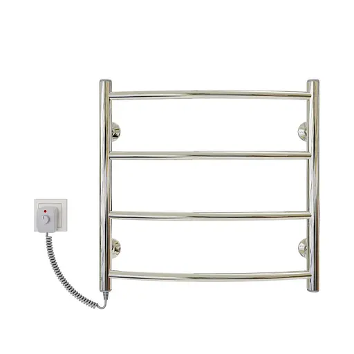 Електрична рушникосушарка Kosser Дуга 500x500/4 EL рег. ДД06ЕL, Хром, Ліве - фото 2