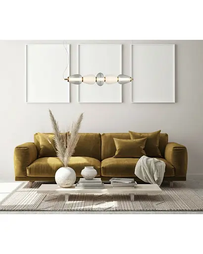 Подвесной светильник Italux PND-74937-5-BK Gastel Led 5x22W 3000K 1500Lm IP20 Wh - фото 2