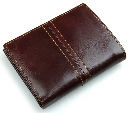 Мужской кожаный кошелек Vintage 9.5x12.5 см acs0015360 - фото 4