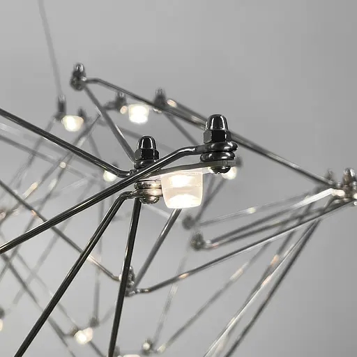 Невагома срібна люстра Ø 80 см | Арт. MJ 206-800 CH | Line F - фото 5