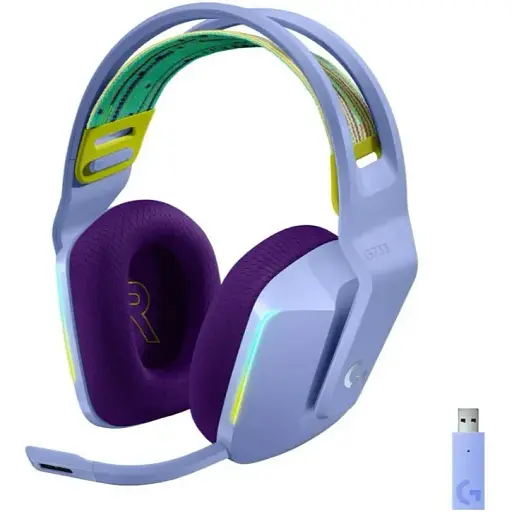 Гарнитура Logitech G733 Lightspeed Wireless RGB LILAC (6617183) - фото 8