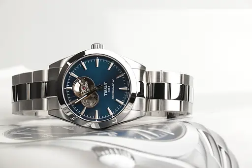 Часы Tissot Gentleman Powermatic 80 Open Heart T127.407.11.041.01 - фото 2