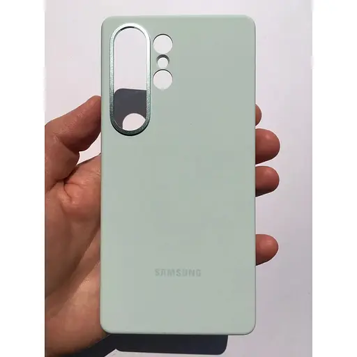 Оригінальний протиударний силіконовий чохол Samsung Silicone Case для Galaxy S25 Ultra Mint EF-PS938CMEGWW - фото 2