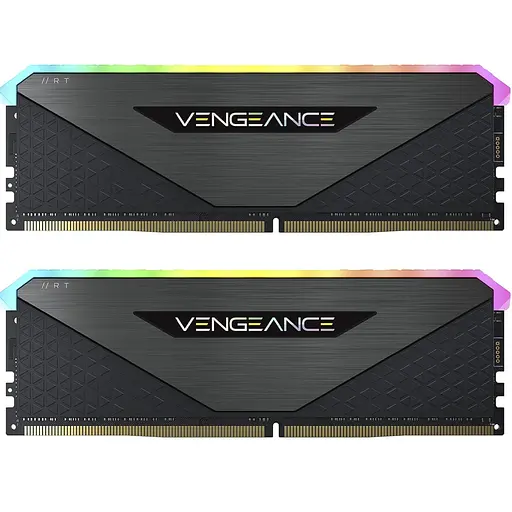 Модуль памяти для компьютера DDR4 32GB (2x16GB) 3600 MHz Vengeance RGB RT Black Corsair (CMN32GX4M2Z3600C18)