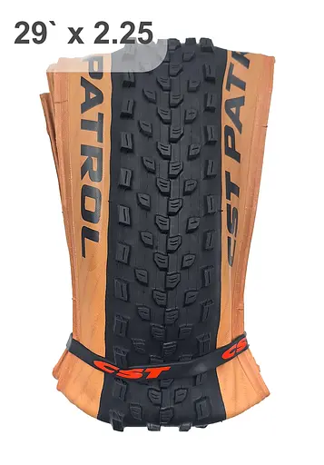 Покришка складна велосипедна CST PATROL C1846 foldable 29x2.25 шипована коричневий корд 60 TPI (G0001327) - фото 3
