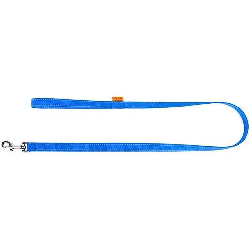 Повідець Dog Extreme з нейлону подвійний (ширина 14мм, довжина 122см), блакитний - фото 2