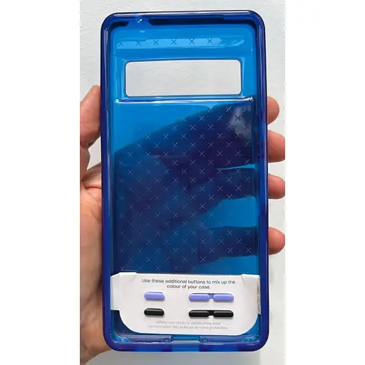 Оригинальный противоударный силиконовый чехол Tech21 Evo Check для Google Pixel 7 Pro (6.7") Blue (T21-9960) - фото 9