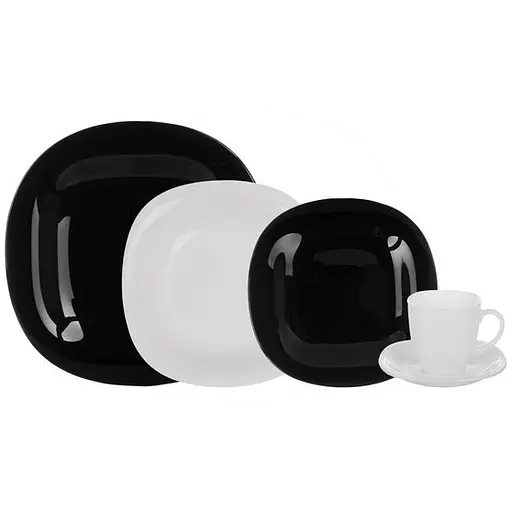 Столовий сервіз Luminarc Carine black&white 30 предметів (N1500) - фото 1