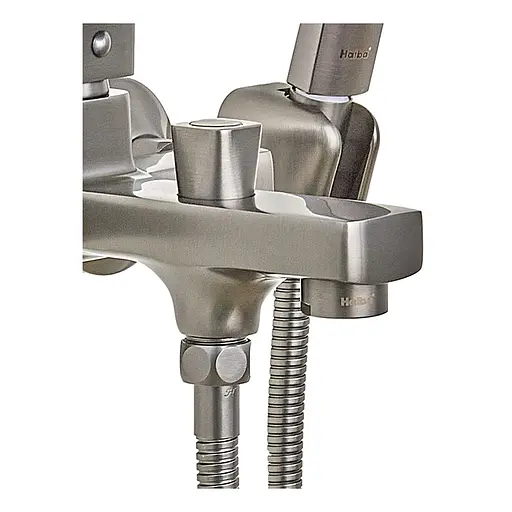 Змішувач для ванни Haiba Kubus 009 Euro graphite HB4007 Графіт - фото 3