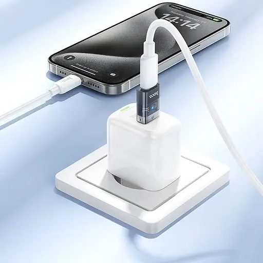 Перехідник Hoco UA36С USB-A Male to USB-C Female OTG Black [140344] - фото 3