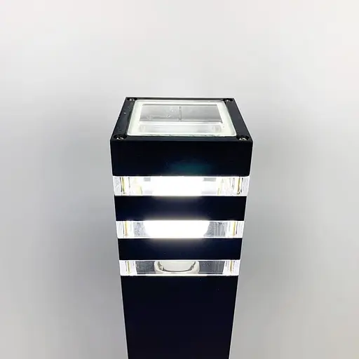 Вуличний ліхтар в чорному кольорі корпусу 60 см | Line F | Арт. 8024 60CM BK (стовп) - фото 3