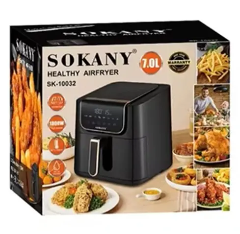 Аерофритюрниця безмасляна Sokany SK-10032 на 7л з сенсорним керуванням 1800Вт - фото 4