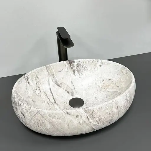 Умивальник VBI Veneto stone накладний VBI-012803, Сірий - фото 1