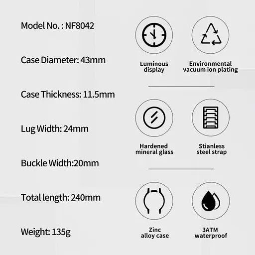 Мужские наручные часы Naviforce Porto - фото 9