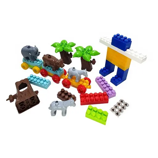 Детский блочный конструктор Doloni 013999/03 в пластиковом боксе 252 детали - фото 2