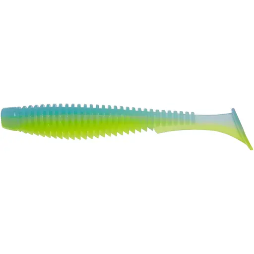 Силикон FishUP U-Shad 4" #206 - Sky/Chartreuse (8 шт/уп)