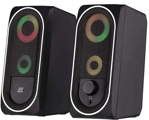 Акустическая система 2E 2.0 PCS234 RGB USB Black (2E-PCS234BK) - фото 1