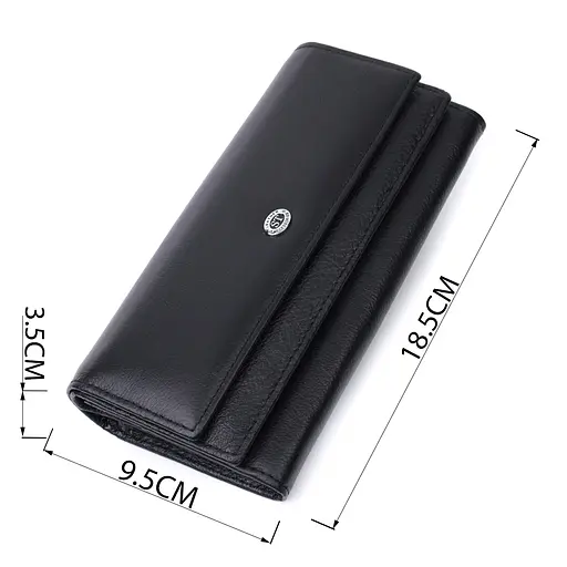Кожаный женский кошелек ST Leather 18.5х9.5х3.5 см acs0029411 - фото 3