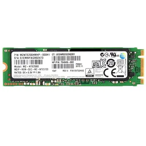 Накопичувач SSD Samsung M.2 2280 256GB (MZNTE256HMHP-000H1) Б/В - фото 1