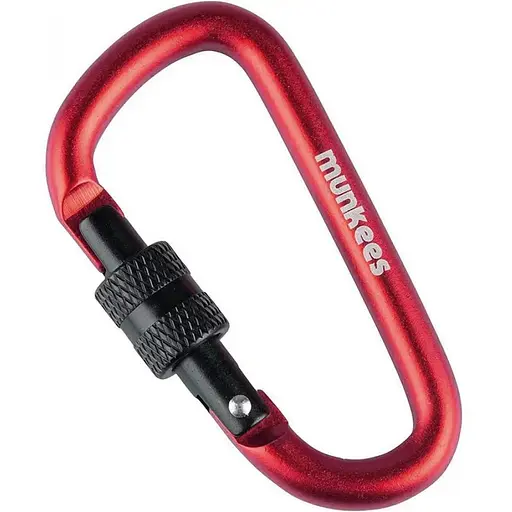 Брелок-карабін Munkees 3246 D with Screw Lock 6х60 мм Red (1012-3246-RD)