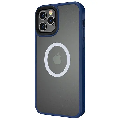 Чохол Epik TPU+PC Metal Buttons with MagSafe для Apple iPhone 13 Pro Max 6.7 Синій - фото 2