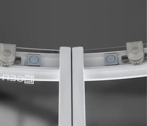 Душевая кабина угловая Eger Tisza 90x90 раздвижная стекло Spagetti мелкий поддон white 599-021-S, интимато, белый - фото 7