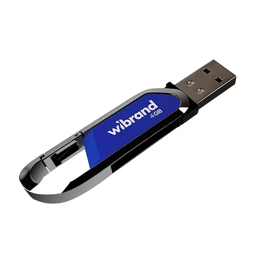 Флеш-накопичувач Wibrand USB 2.0 Aligator 4Gb блакитний - фото 3