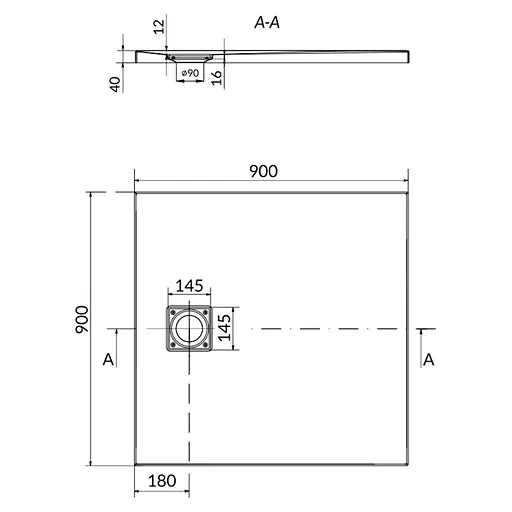 Душовий піддон Cersanit Tako 90x90 S601-122 - фото 2