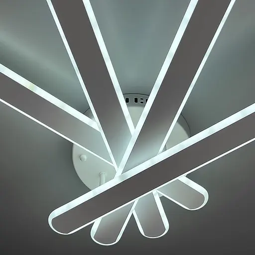 Настінно-стельовий LED світильник в білому корпусі 50х60х14 см | Line F | Арт. 6202-4 WT - фото 6