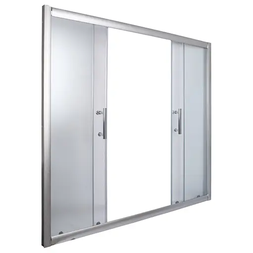 Шторка для ванной Bravo Brda 150FS (2уп.), матовый, хром матовый - фото 3