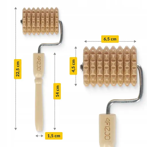 Масажний ролик для тіла 4FIZJO ручний, дерев'яний (P-5905973400268) - фото 7