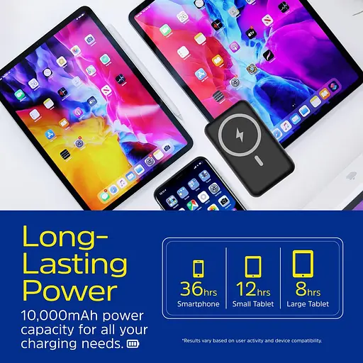 Павербанк Energizer Magnetic Black 10 000 mAh / 22.5 Вт (QM10002PQ) - фото 7