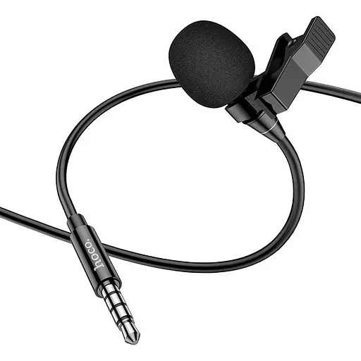 Петличний Микрофон Hoco L14 3.5mm 2m Black [136290] - фото 3
