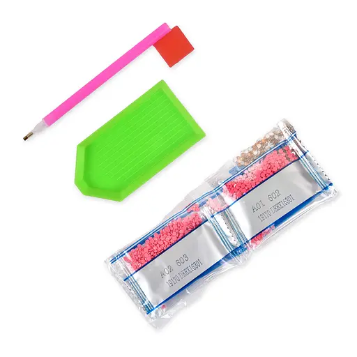 Алмазна мозаїка Strateg Квітковий калейдоскоп 30х30 см (DEEX16296) - фото 3