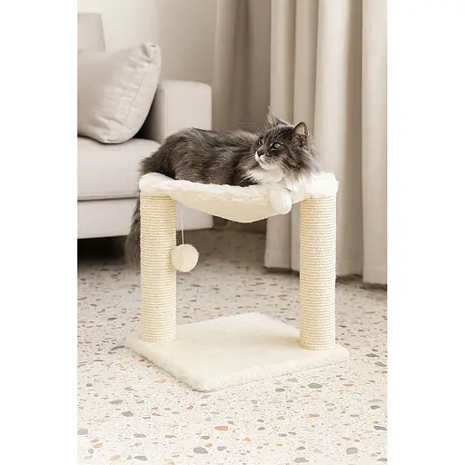 Дряпка-комплекс Trixie Baza з іграшкою бежева 41х41х50 см [CD] - фото 3