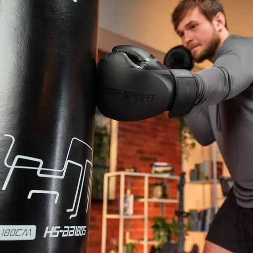 Боксерські рукавиці Hop-Sport HS-BG12 12oz чорні - фото 10