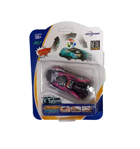 Машинка "Улетное сальто" KZ957-114A, на блистере (6902241802709) Розовый - фото 1