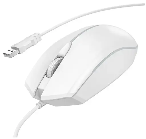 Комп'ютерна мишка Hoco GM37 Wonderful gaming luminous White - фото 2