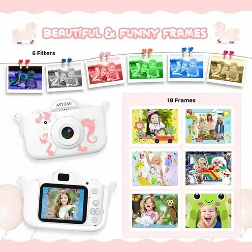 Детская камера с функцией защиты от падения дисплей 2.0", 1080p HD - фото 6