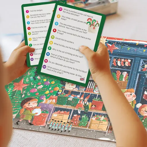 Детский пазл Ищи и находи "Зимние праздники" DoDo Toys 300663, 80 элементов - фото 4