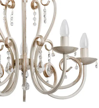 Люстра классическая ALFA White 18515 - фото 2