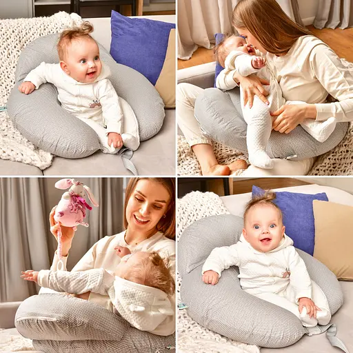 Подушка для годування Sei Design диванчик темно-сірий 60х70х16 см (8000036177_темно-сірий) - фото 14