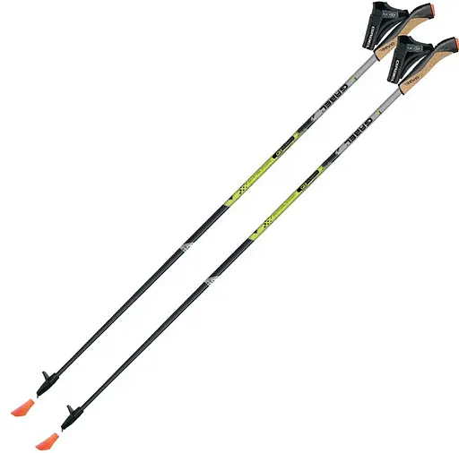 Палиці для скандинавської ходьби Gabel X-5 Black/Yellow 130 (7008351131300) (DAS301687) - фото 1