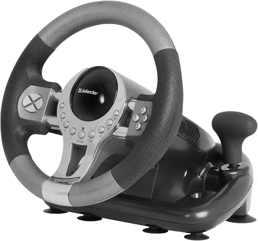Ігрове кермо Defender Forsage GTR USB 12 кнопок Маніпулятор для ігор - фото 3